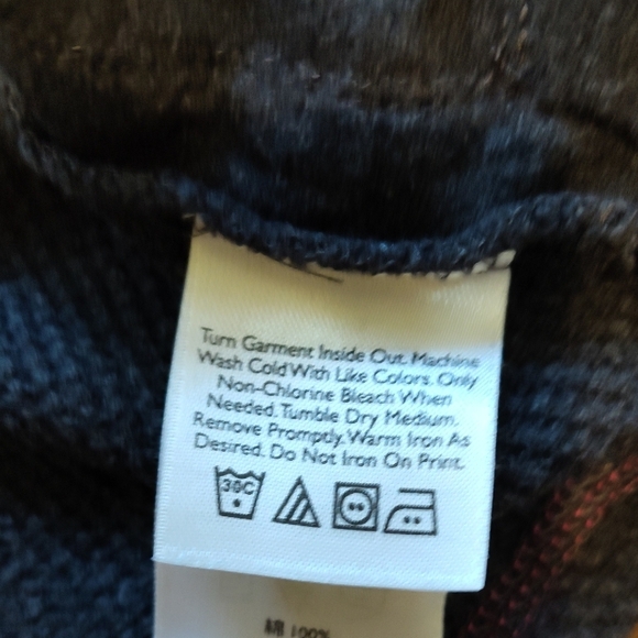 Eddie Bauer Dark Gray and Magenta, Ladies, Large Hoodie Sweatshirt - Picture 4 of 6